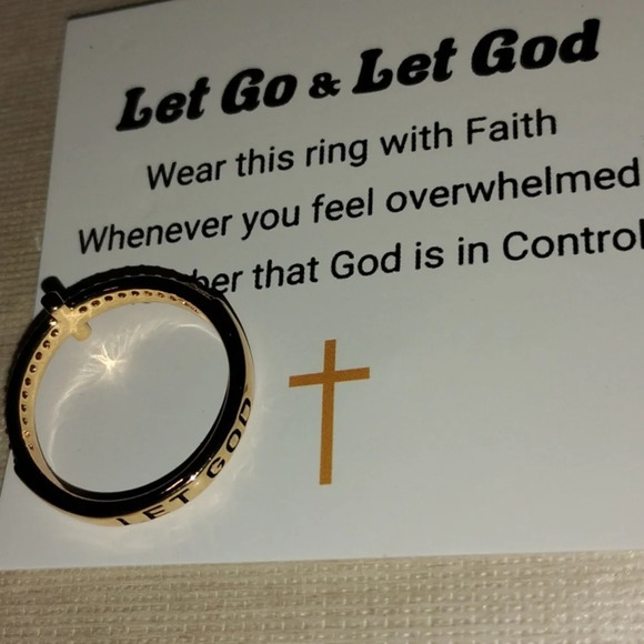 Let go and let God ring 8.5 - Picture 4 of 4